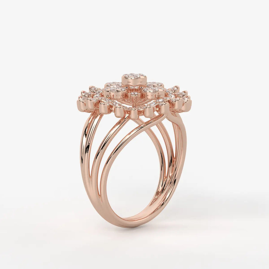 Celestara Medallion Diamond Ring