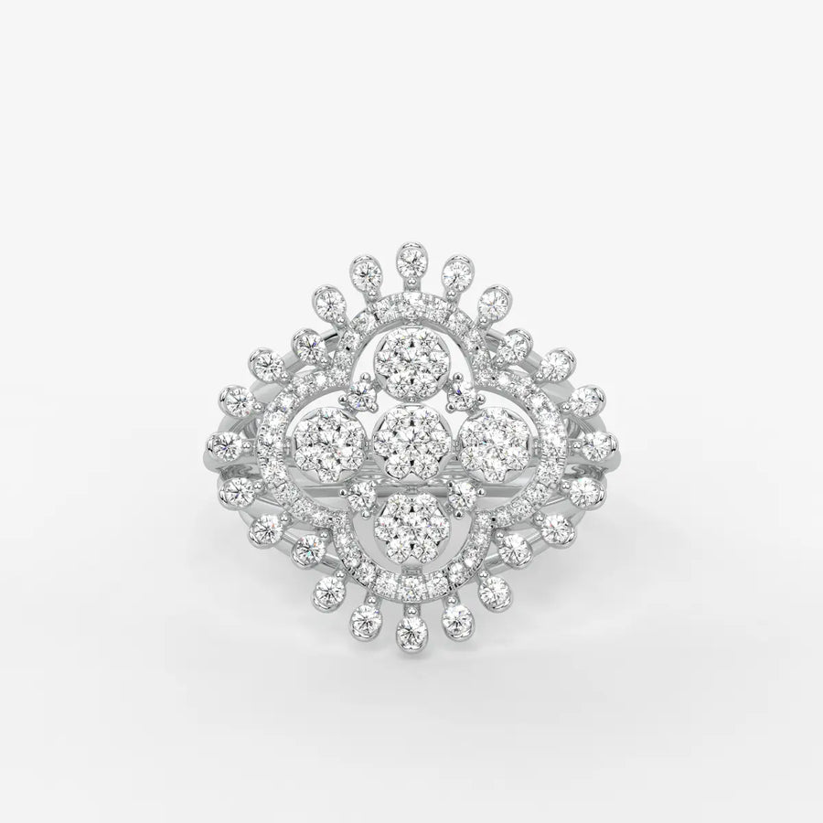 Celestara Medallion Diamond Ring