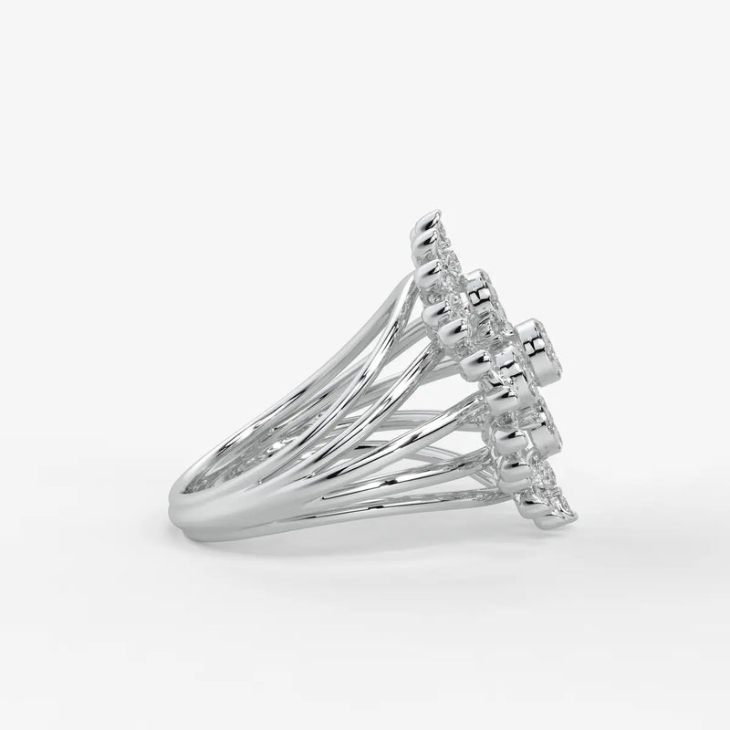 Celestara Medallion Diamond Ring