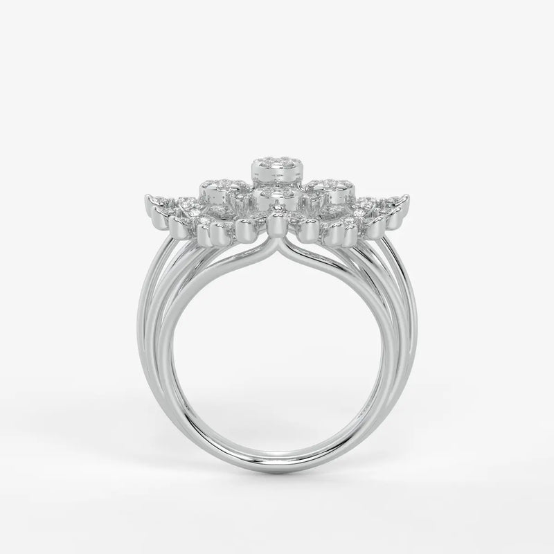 Celestara Medallion Diamond Ring