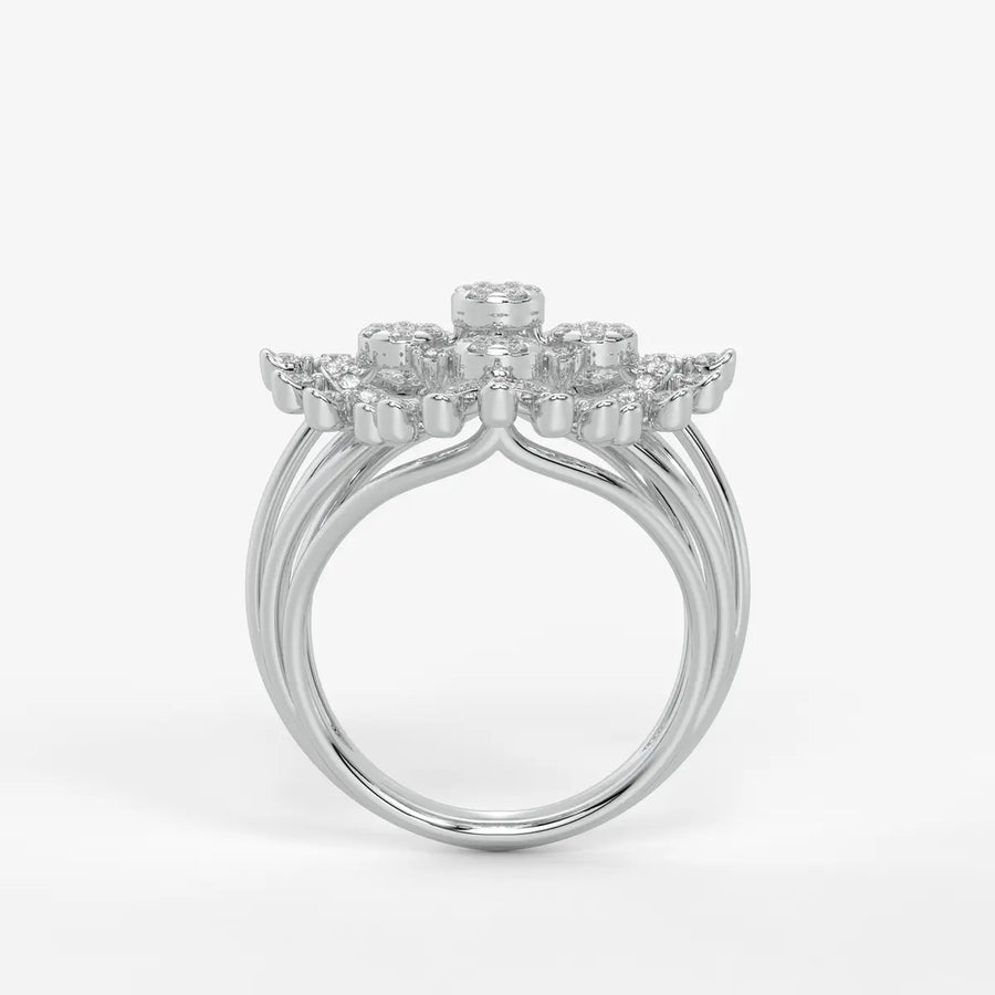 Celestara Medallion Diamond Ring