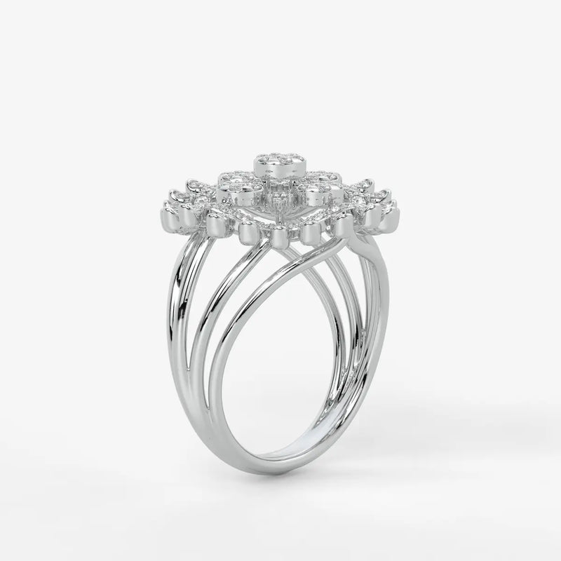 Celestara Medallion Diamond Ring