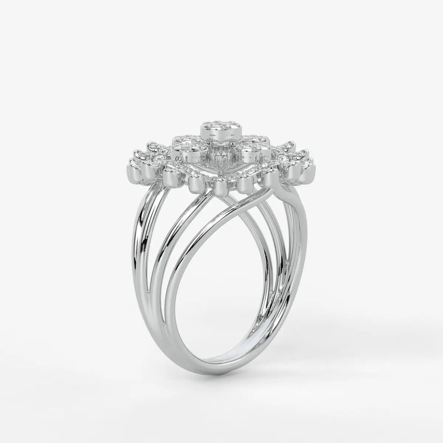 Celestara Medallion Diamond Ring