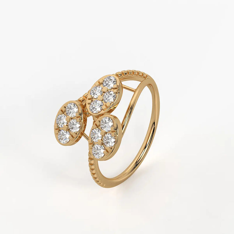 Florique Trio Petal Diamond Ring