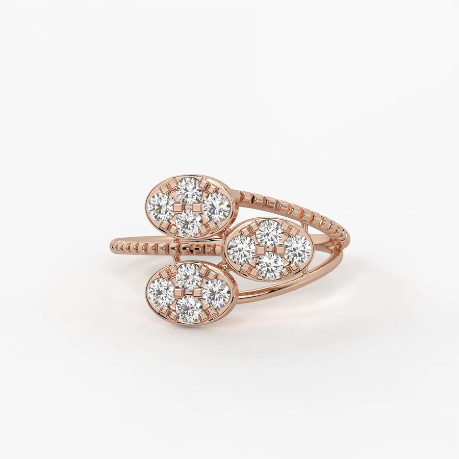 Florique Trio Petal Diamond Ring