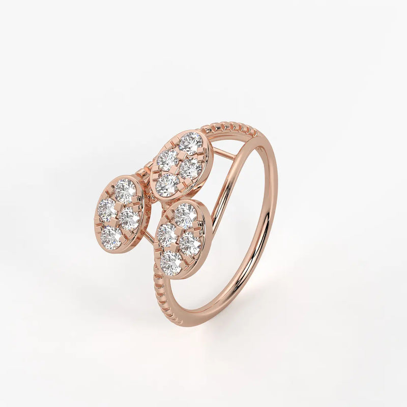 Florique Trio Petal Diamond Ring