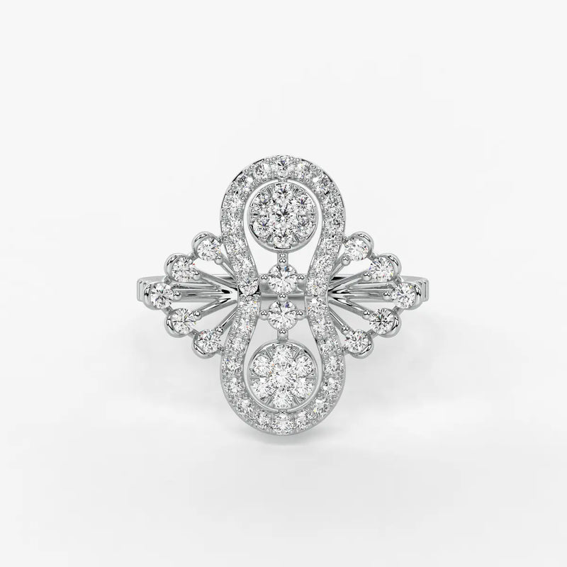 Aurevina Infinity Bloom Diamond Ring