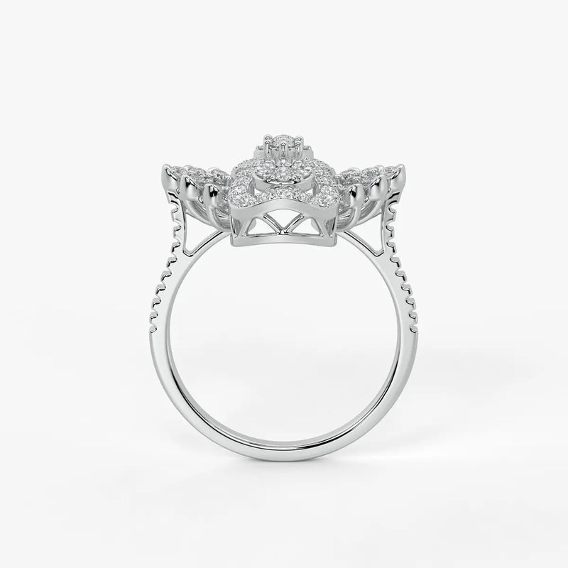 Aurevina Infinity Bloom Diamond Ring