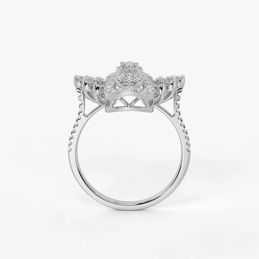 Aurevina Infinity Bloom Diamond Ring