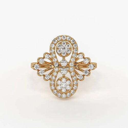 Aurevina Infinity Bloom Diamond Ring