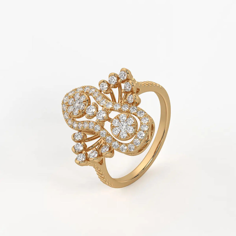 Aurevina Infinity Bloom Diamond Ring