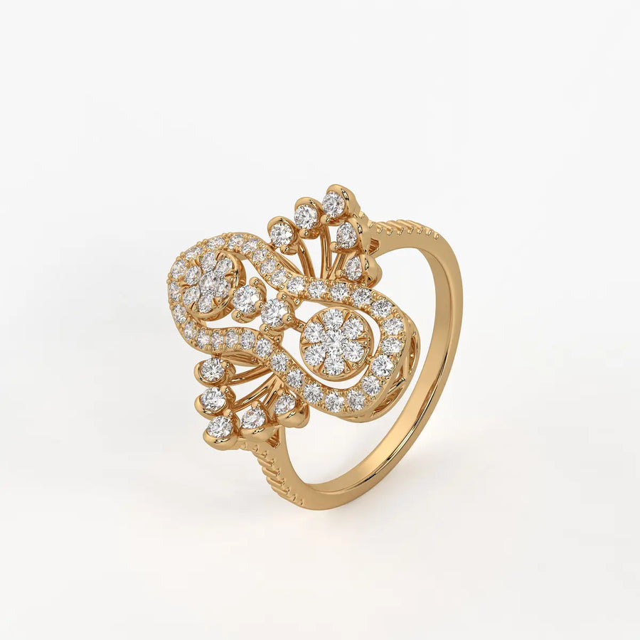 Aurevina Infinity Bloom Diamond Ring