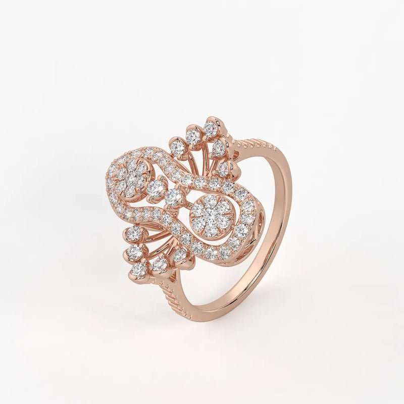 Aurevina Infinity Bloom Diamond Ring