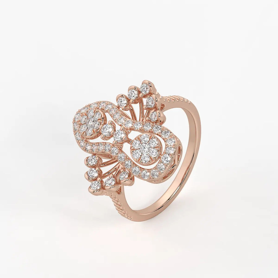 Aurevina Infinity Bloom Diamond Ring