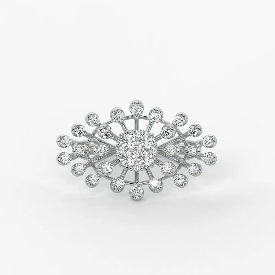 Solmira Radiant Burst Diamond Ring