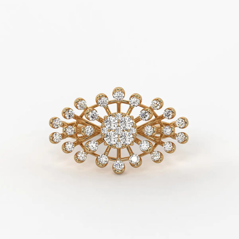 Solmira Radiant Burst Diamond Ring