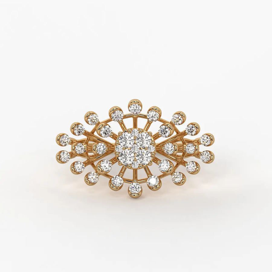 Solmira Radiant Burst Diamond Ring