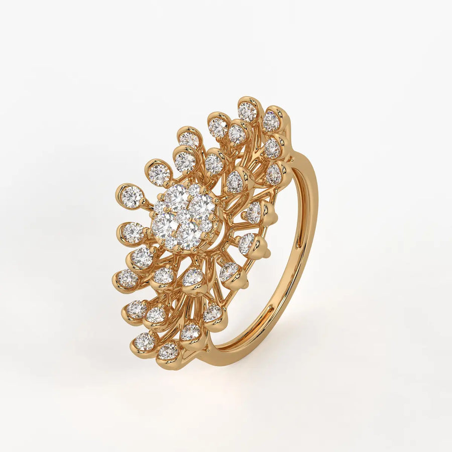 Solmira Radiant Burst Diamond Ring