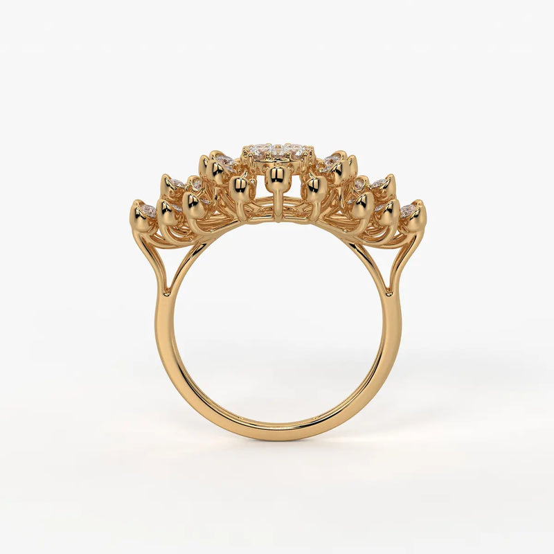 Solmira Radiant Burst Diamond Ring