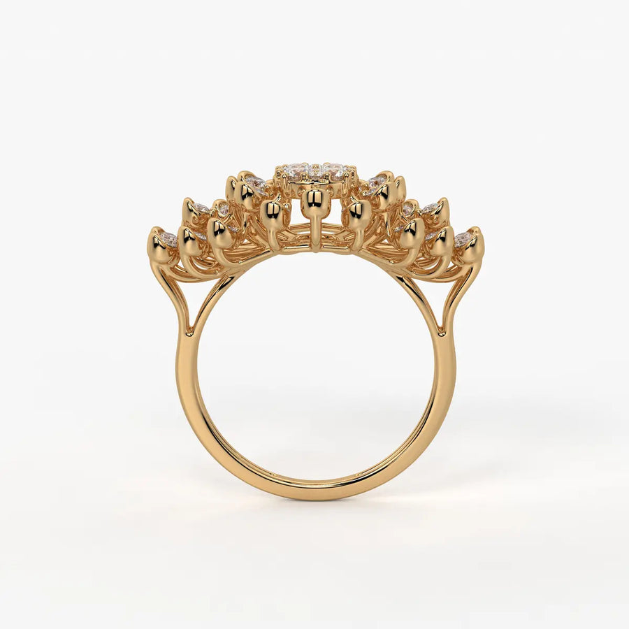 Solmira Radiant Burst Diamond Ring