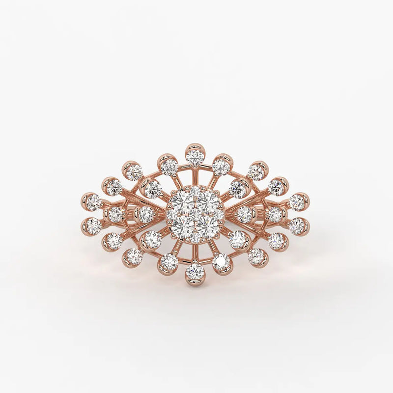 Solmira Radiant Burst Diamond Ring