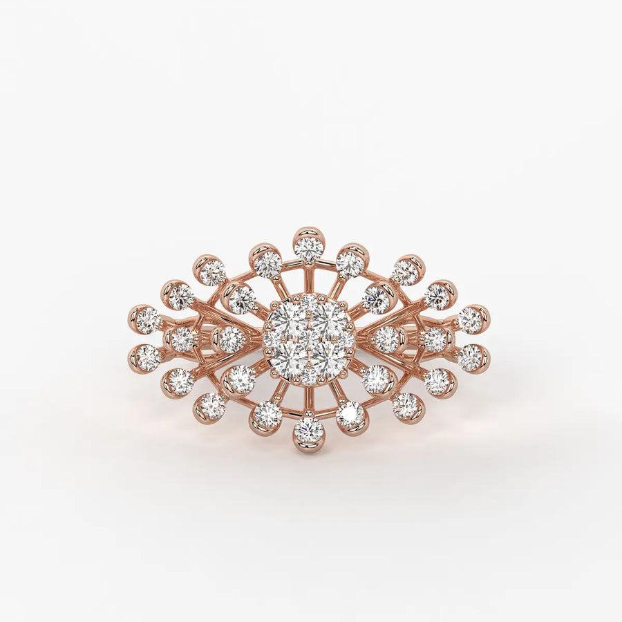 Solmira Radiant Burst Diamond Ring