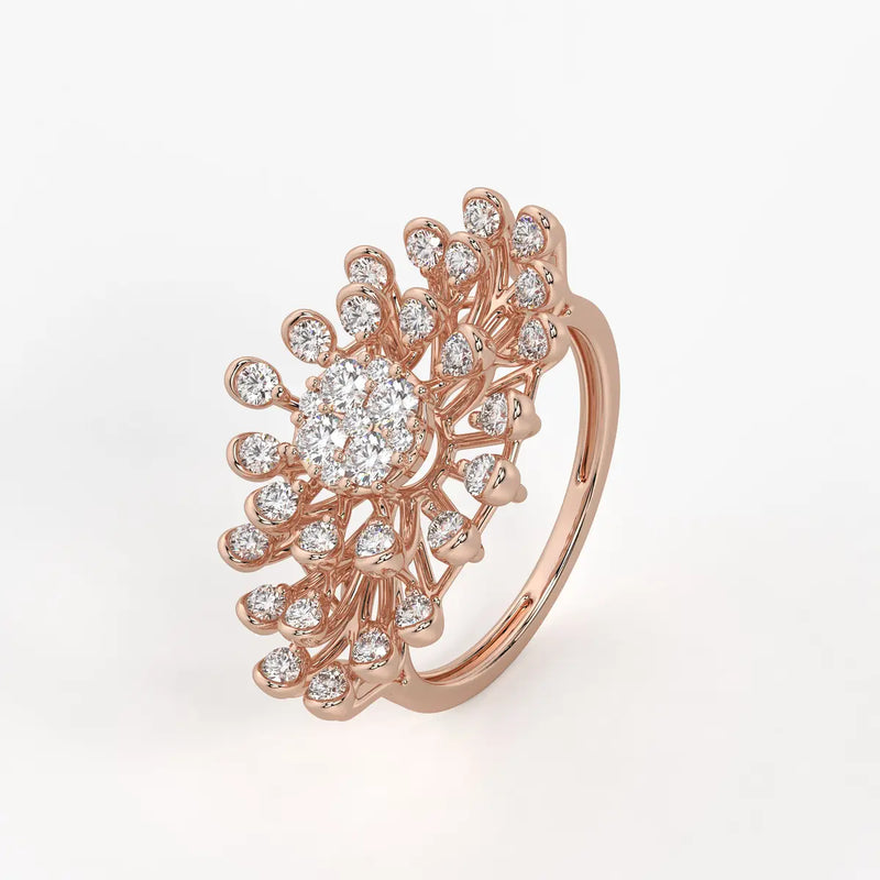 Solmira Radiant Burst Diamond Ring