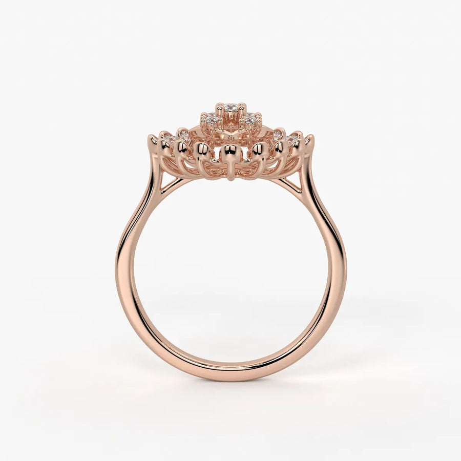 Aarohi Starburst Floral Ring