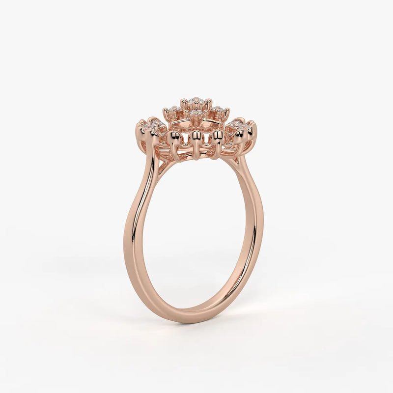 Aarohi Starburst Floral Ring