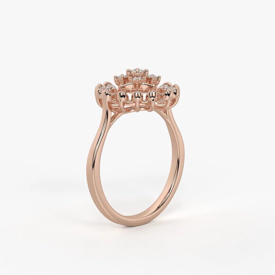 Aarohi Starburst Floral Ring