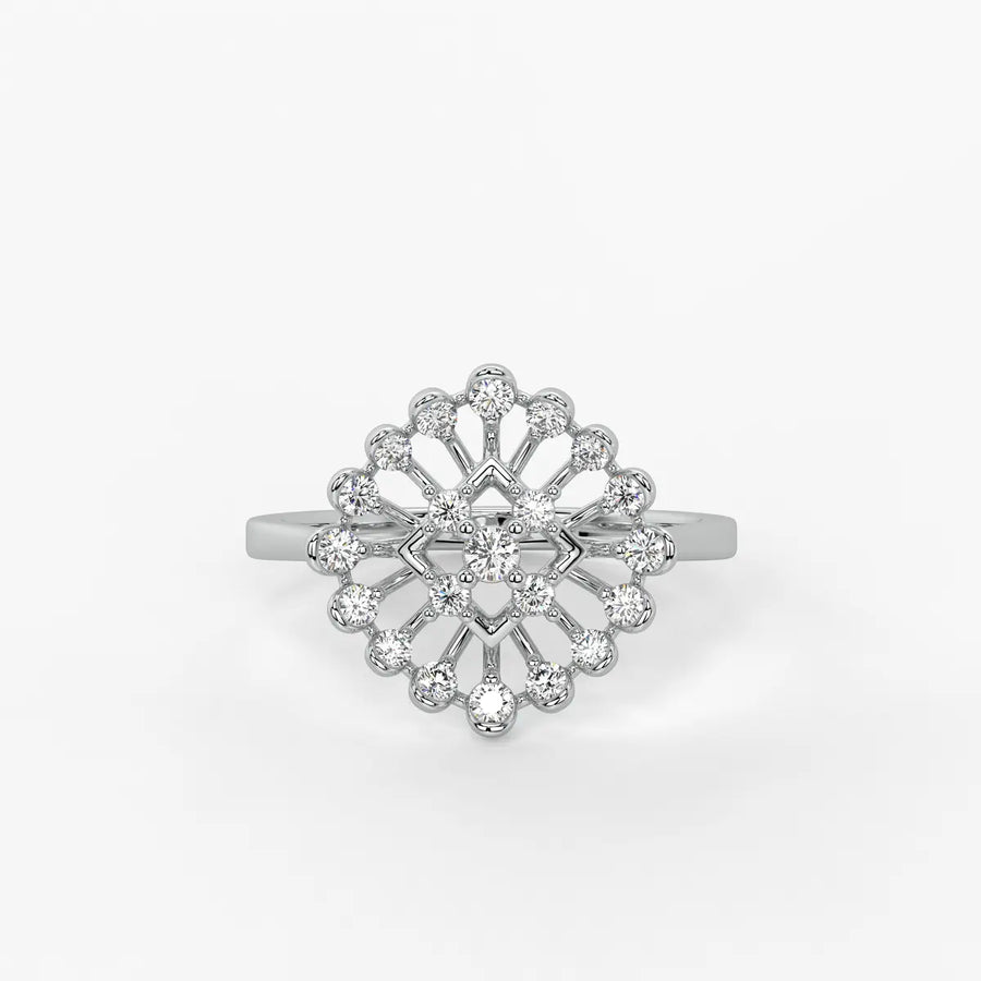 Aarohi Starburst Floral Ring