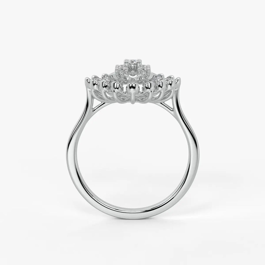 Aarohi Starburst Floral Ring