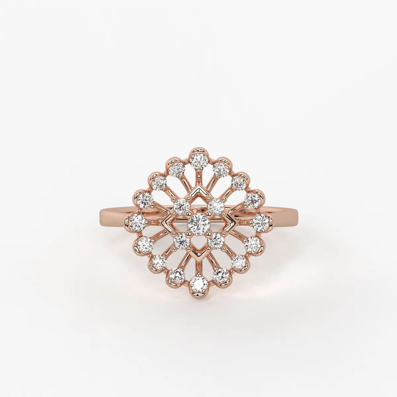 Aarohi Starburst Floral Ring