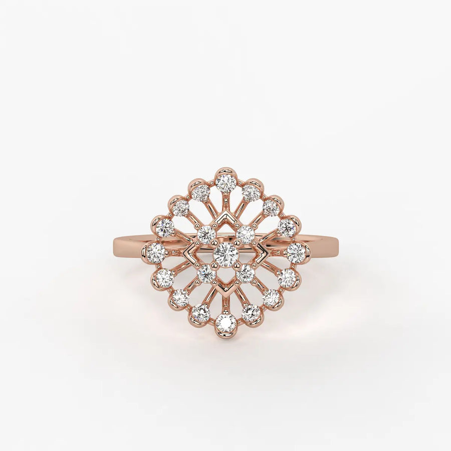 Aarohi Starburst Floral Ring