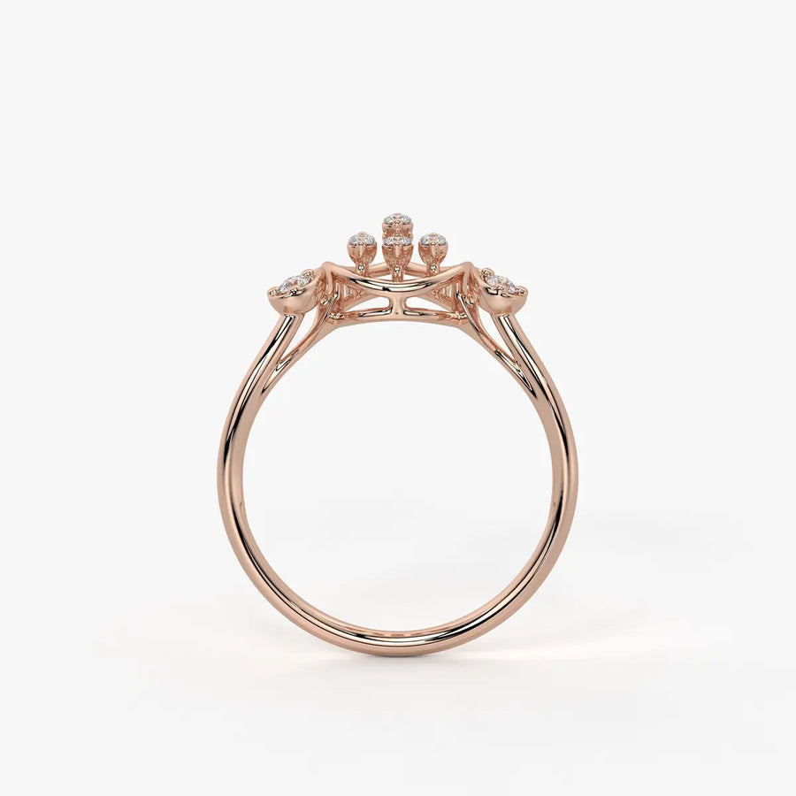 Elora Dewdrop Cascade Diamond Ring