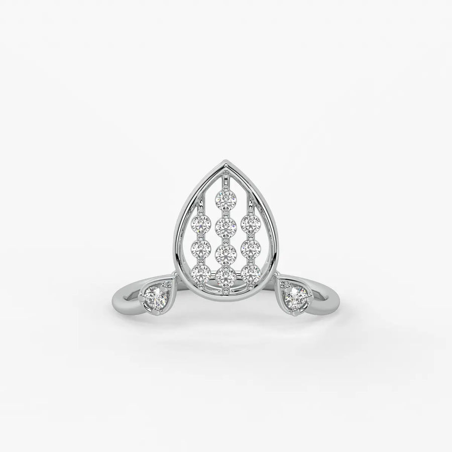 Elora Dewdrop Cascade Diamond Ring