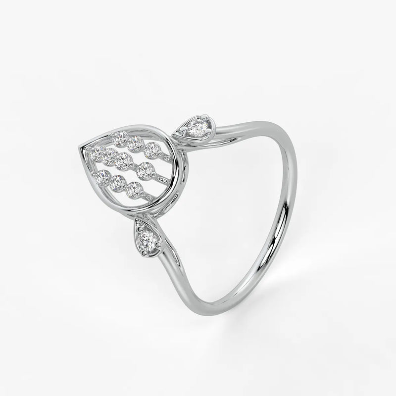 Elora Dewdrop Cascade Diamond Ring