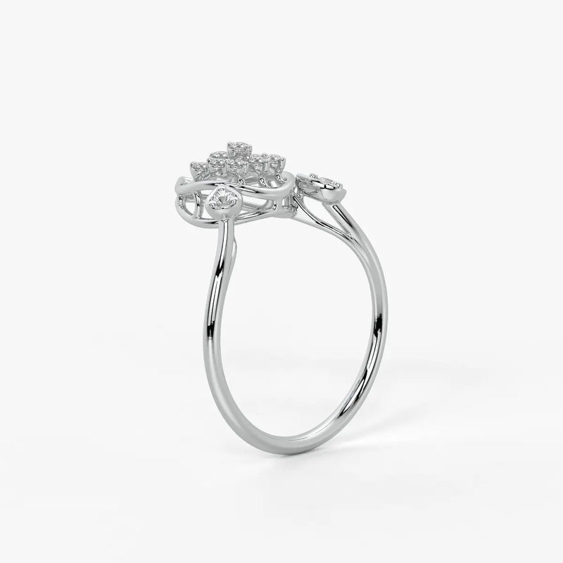 Elora Dewdrop Cascade Diamond Ring