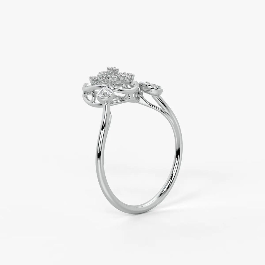 Elora Dewdrop Cascade Diamond Ring