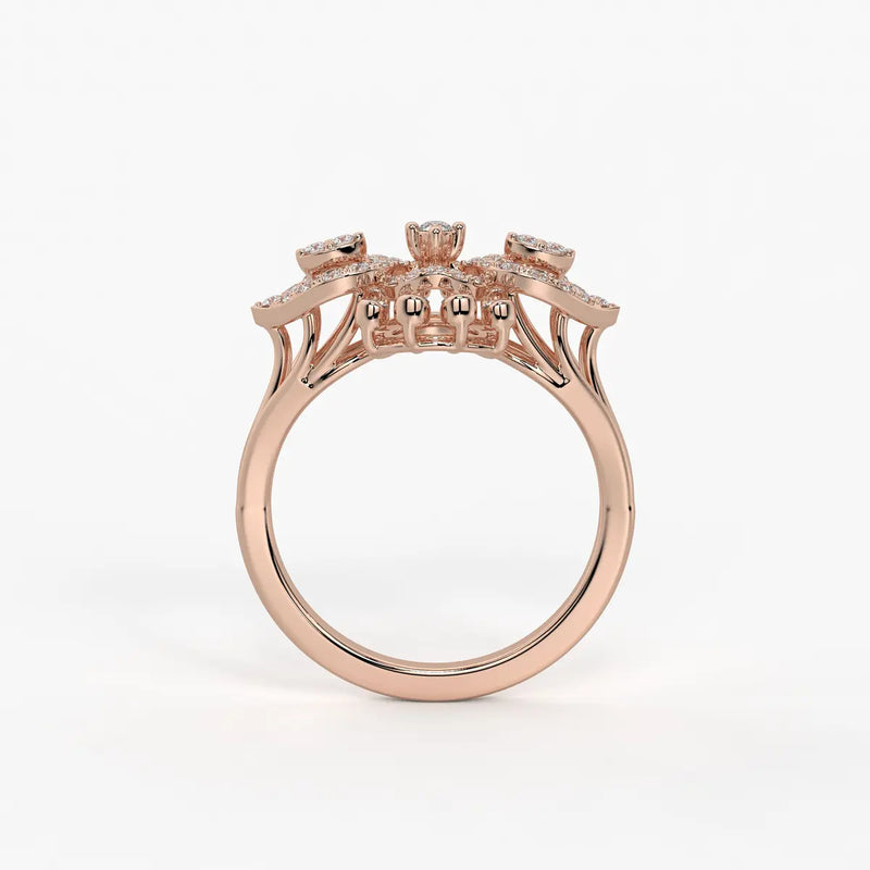 Celestara Radiant Infinity Bloom Ring