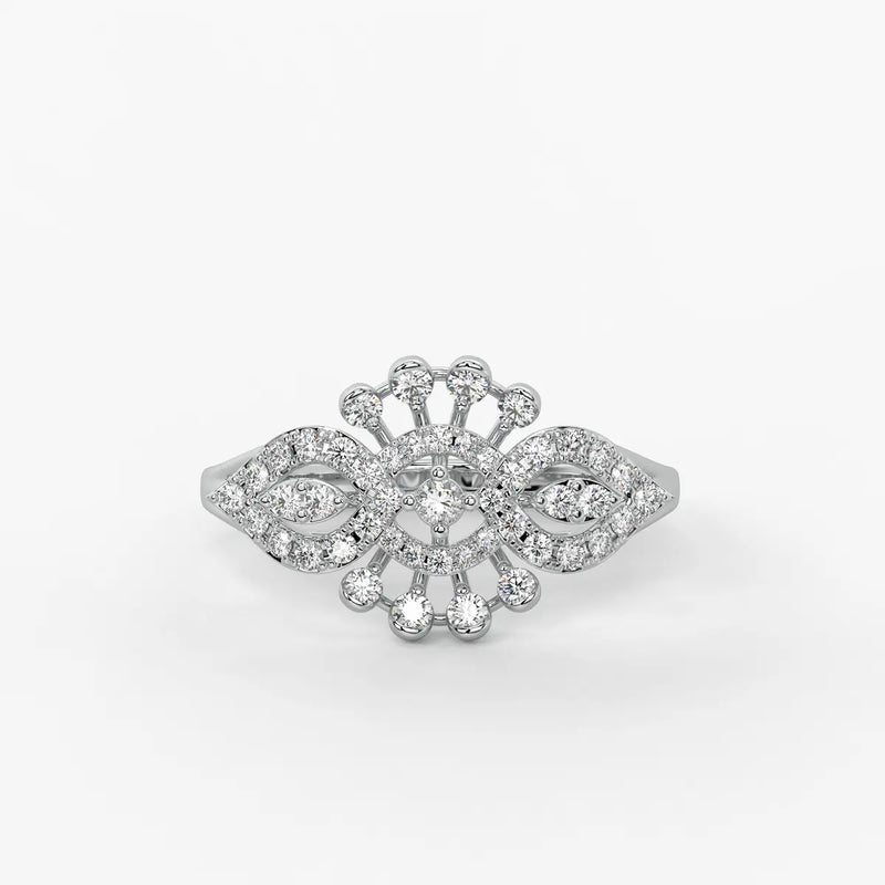 Celestara Radiant Infinity Bloom Ring