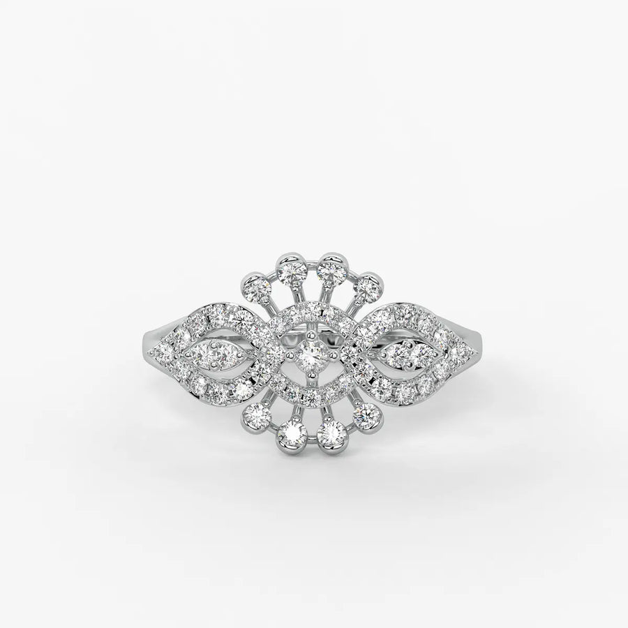Celestara Radiant Infinity Bloom Ring