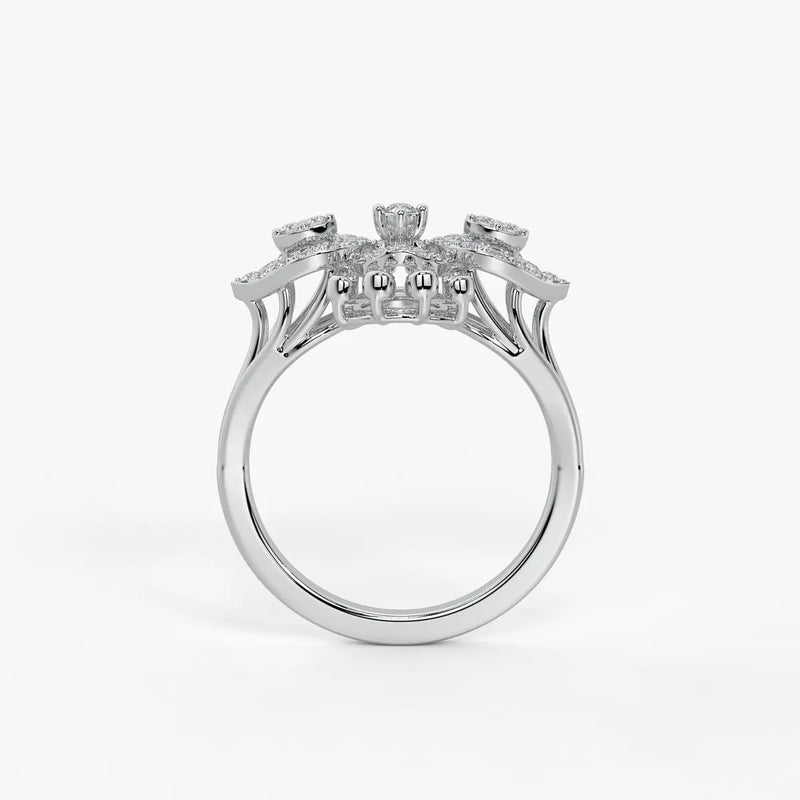 Celestara Radiant Infinity Bloom Ring