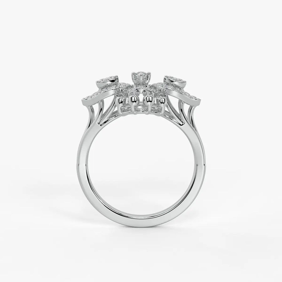 Celestara Radiant Infinity Bloom Ring