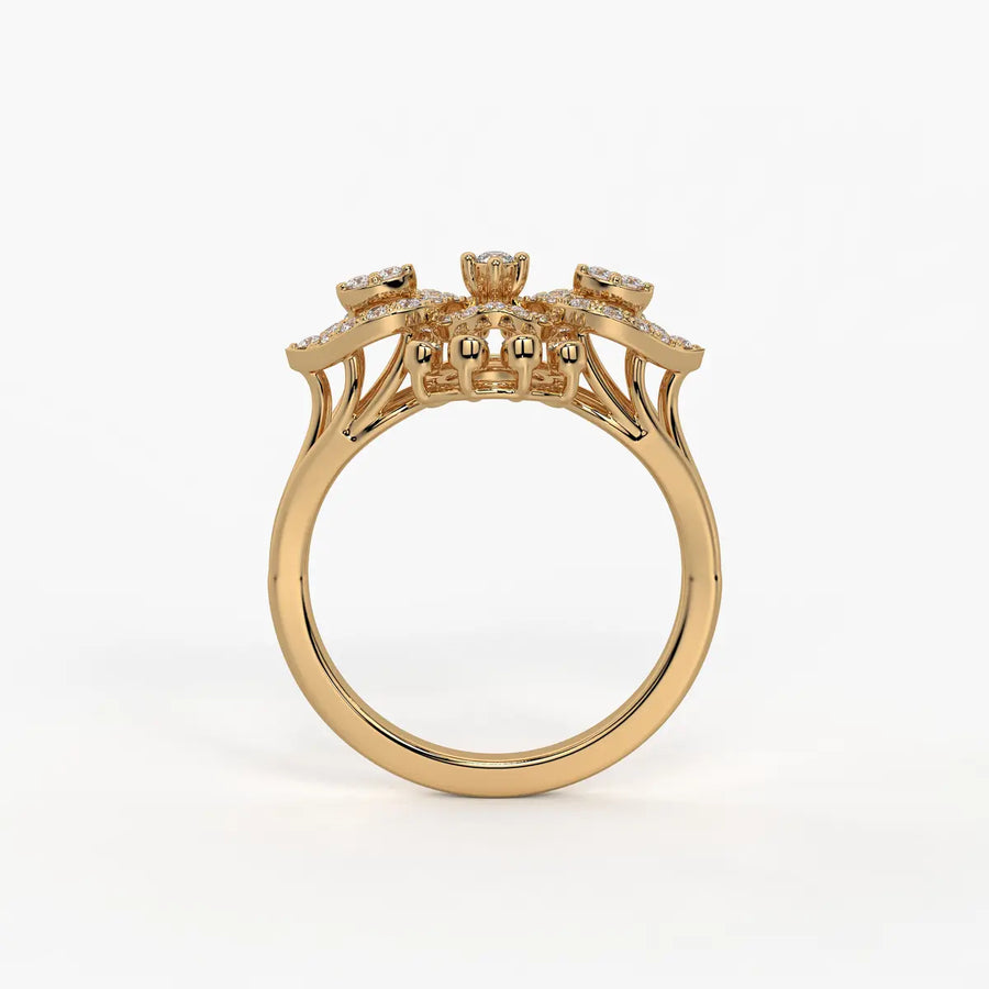 Celestara Radiant Infinity Bloom Ring
