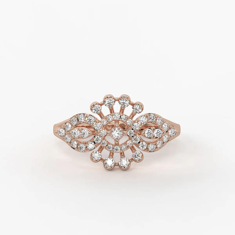 Celestara Radiant Infinity Bloom Ring