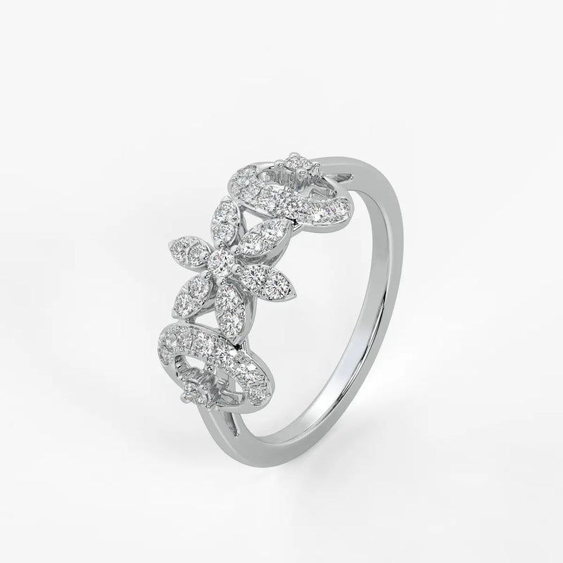 Florastra Dual Halo Bloom Ring