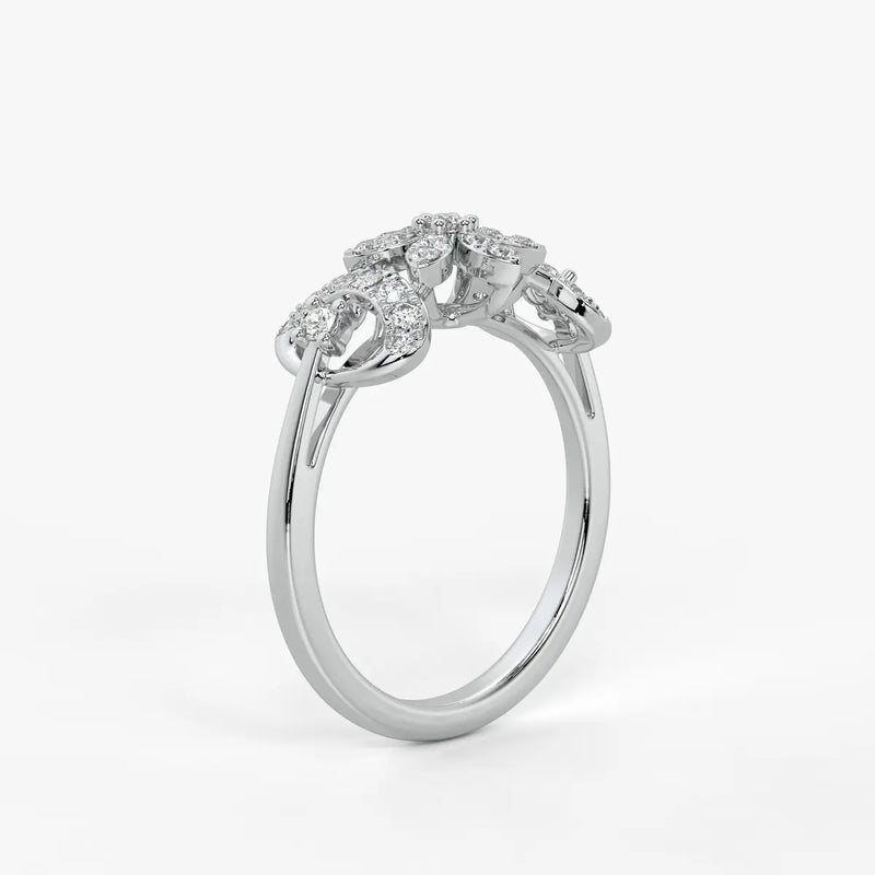 Florastra Dual Halo Bloom Ring
