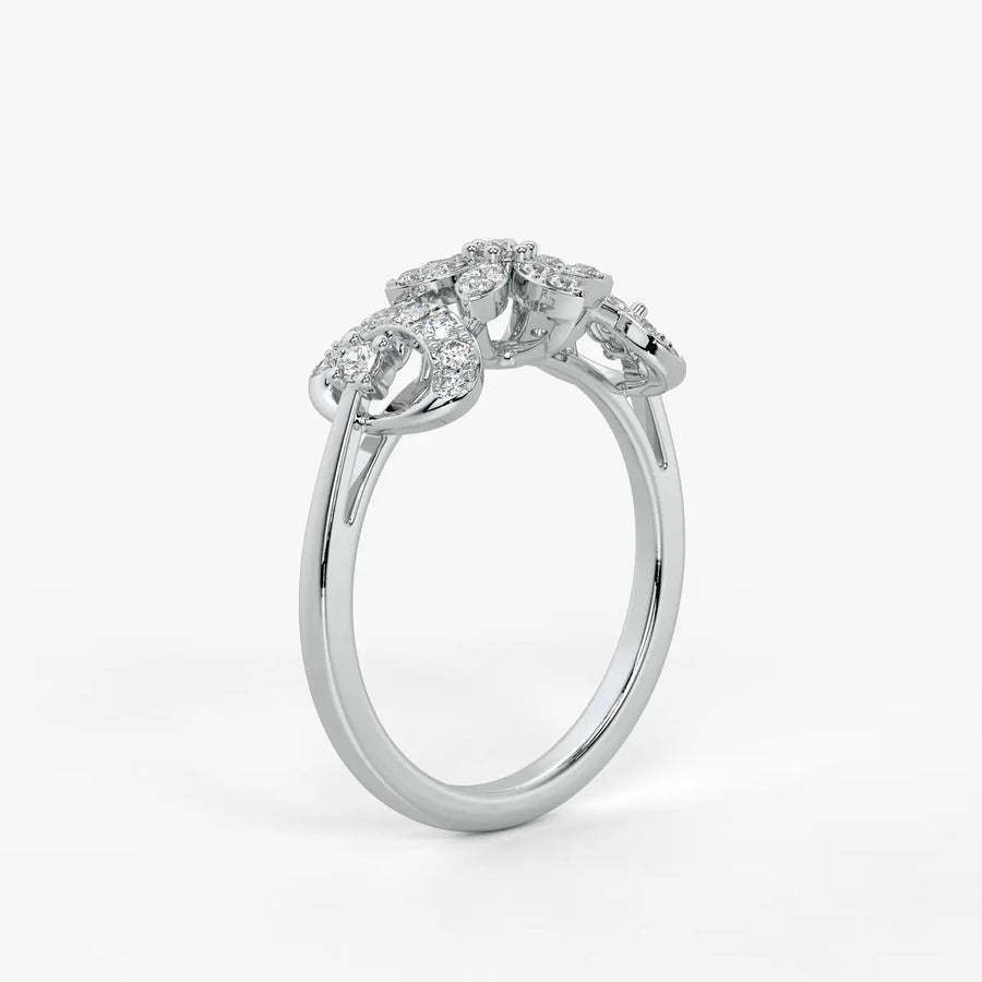 Florastra Dual Halo Bloom Ring