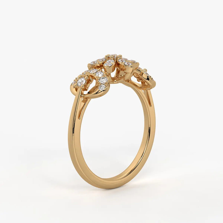Florastra Dual Halo Bloom Ring